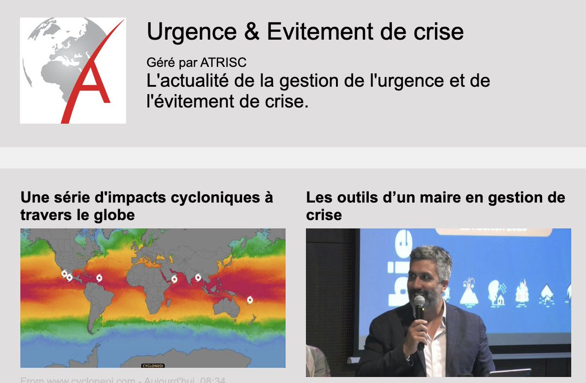 Notre revue de presse hebdomadaire vient de sortir ! 
Retrouvez y toute l'actualité de la gestion de l'urgence et de l'évitementd de crise.
scoop.it/nl/view/6CZF5t
