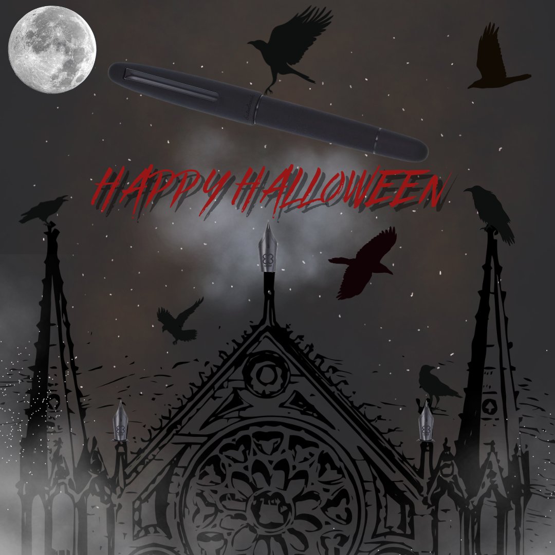 PensStudio's tweet photo. Happy Halloween from Esterbrook at Studio Pens!

We have some spooktacular Estie Ravens back in stock so be quick!

#happyhalloween #raven #esterbrook #estieraven #fountainpencommunity #spooktacular https://t.co/Q36gB5HVqV