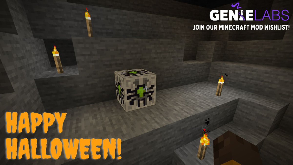 Happy Halloween everyone! 🎃 
Want to try our #Minecraft mod too?!
What are you waiting for --> click the link and join the wishlist 👻 
buff.ly/46CcHXK 
#Gaming #UGC #AI
