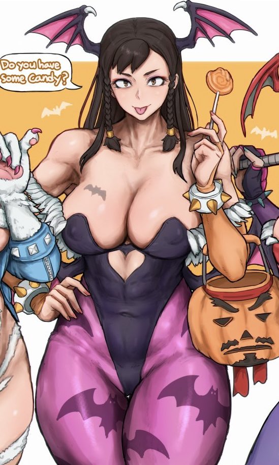 “Sooooooo do you have any Candy? Or do you wanna come with me to get some with me?”

Li says while having a lollipop in her mouth
