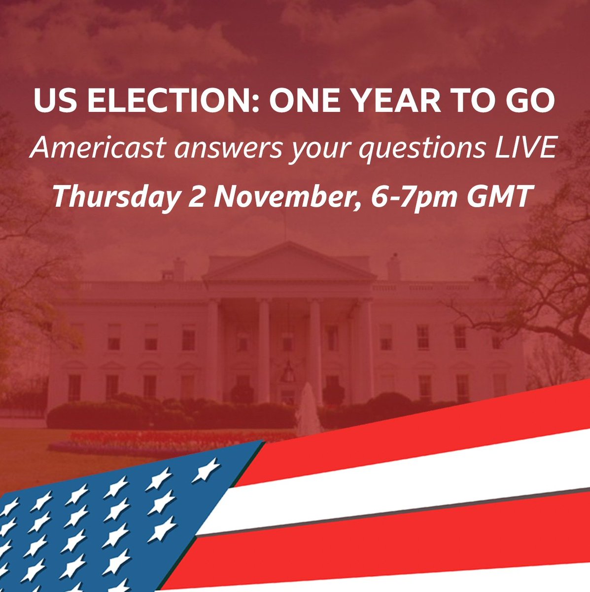 🚨 It's nearly a year to go until an era-defining US election 🇺🇸

✨ Americast are doing something special ✨

Join our LIVE episode and chat/ask questions to <a href="/BBCsarahsmith/">sarah smith</a> <a href="/JustinOnWeb/">justin webb</a> <a href="/mariannaspring/">Marianna Spring</a>
and <a href="/awzurcher/">Anthony Zurcher</a> (if he's not on deployment!) 

Link 👉 discord.gg/yPGdeBQT?event…