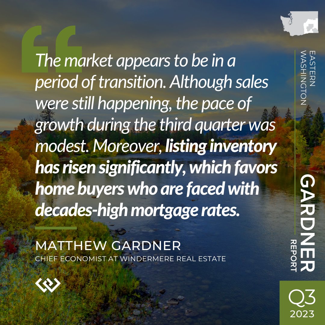What's happening with the Eastern Washington economy and housing market? Read my third-quarter analysis: bit.ly/46RMZ1F.