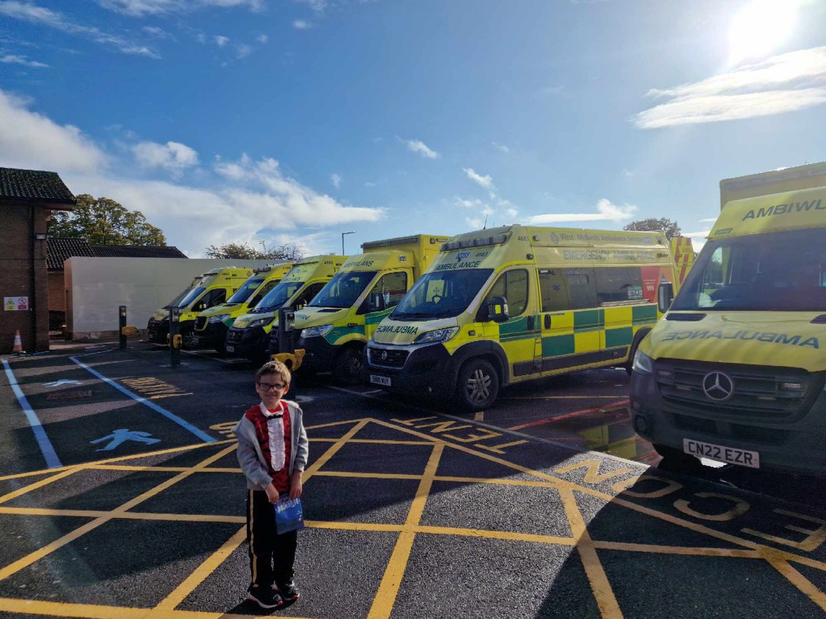 Trick or treat!👻

We know one person who has put a big smile on the faces of our crews today😊. Finley-Jay has been handing out treats to our crews at Royal Shrewsbury Hospital today 💚👏. 

#ThankYou 

(shared with permission)