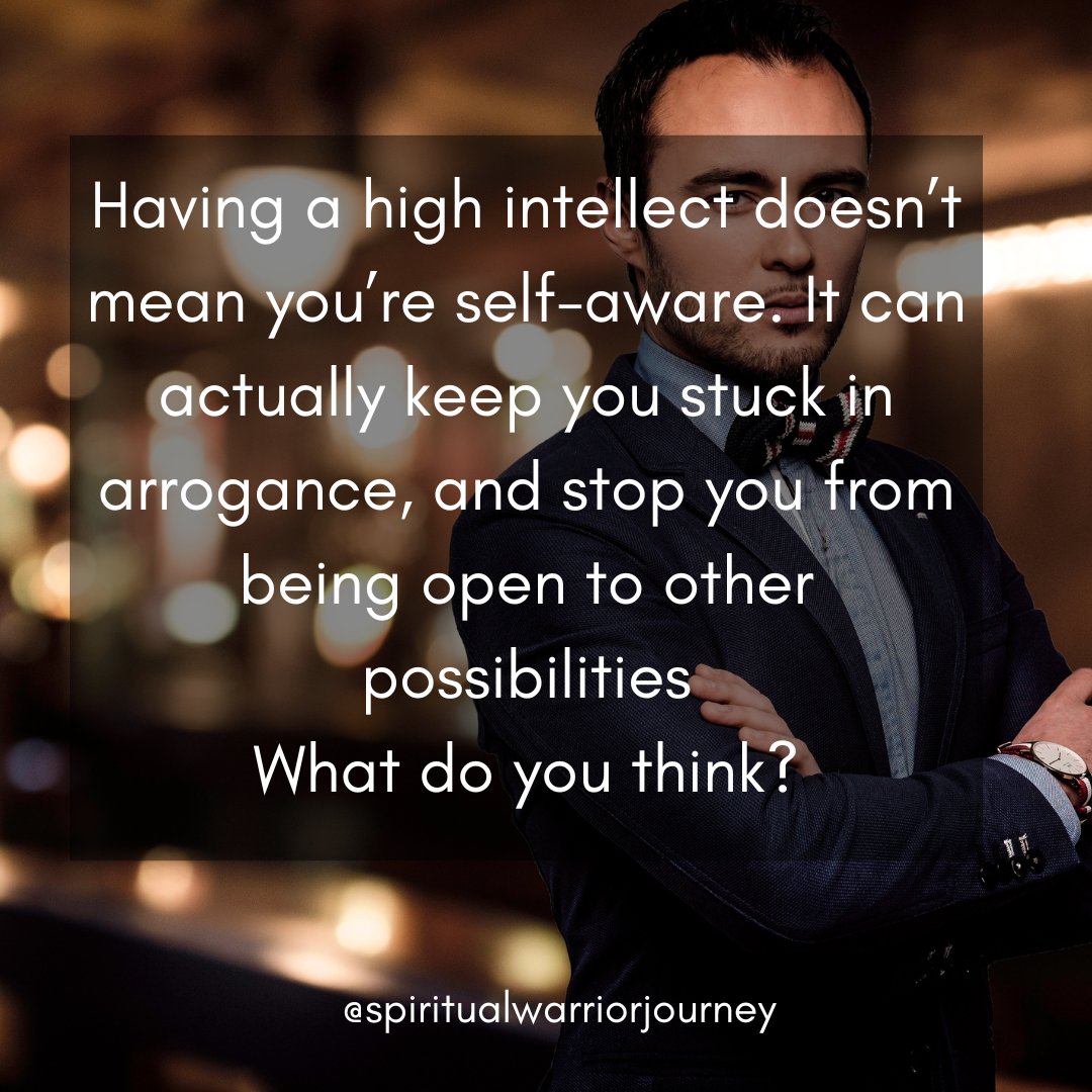 NatashaWHQ's tweet photo. Having a high intellect doesn’t mean you are awake. It can actually keep you stuck in arrogance, thinking you know more, but blocking your ability to be open to other possibilities
#learning #spiritualwarriorjourney #spiritualgrowth #selfmastery #personaldevelopment https://t.co/QxxMqTIc2x