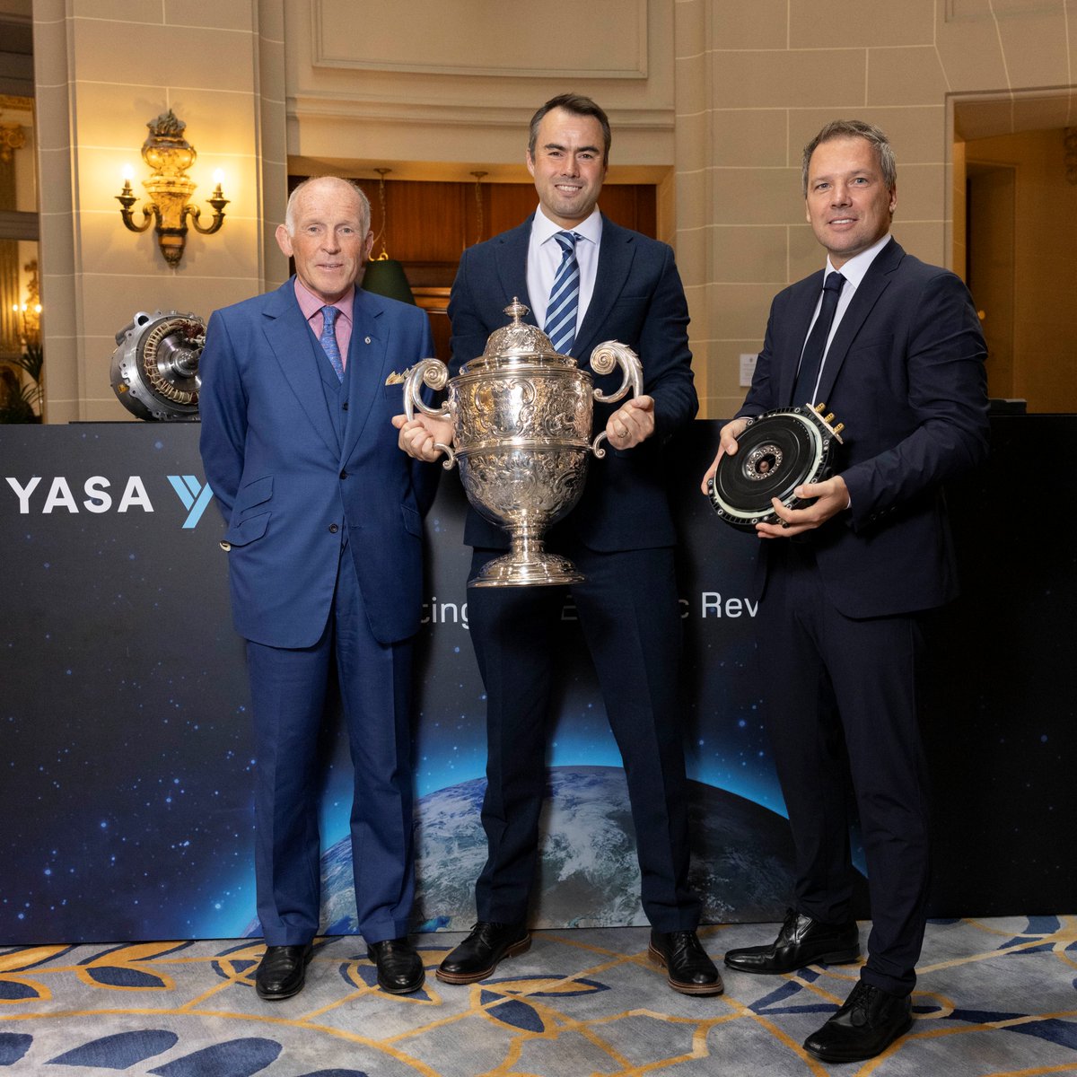 YASA Ltd (@yasamotors) on Twitter photo YASA has been awarded the <a href="/RoyalAutomobile/">Royal Automobile Club</a> 2023 Dewar Trophy 🏆🙌🏻
Our CTO <a href="/TimWoolmer/">Tim Woolmer</a> & Chairman Konstantin Neiss collected the #Trophy today!
Thanks to the hardwork & dedication of the entire #YASA team 🙏🏻
Read more: bit.ly/3FDgLvh
#axialflux #winner #electricvehicles YASA has been awarded the <a href="/RoyalAutomobile/">Royal Automobile Club</a> 2023 Dewar Trophy 🏆🙌🏻
Our CTO <a href="/TimWoolmer/">Tim Woolmer</a> & Chairman Konstantin Neiss collected the #Trophy today!
Thanks to the hardwork & dedication of the entire #YASA team 🙏🏻
Read more: bit.ly/3FDgLvh
#axialflux #winner #electricvehicles