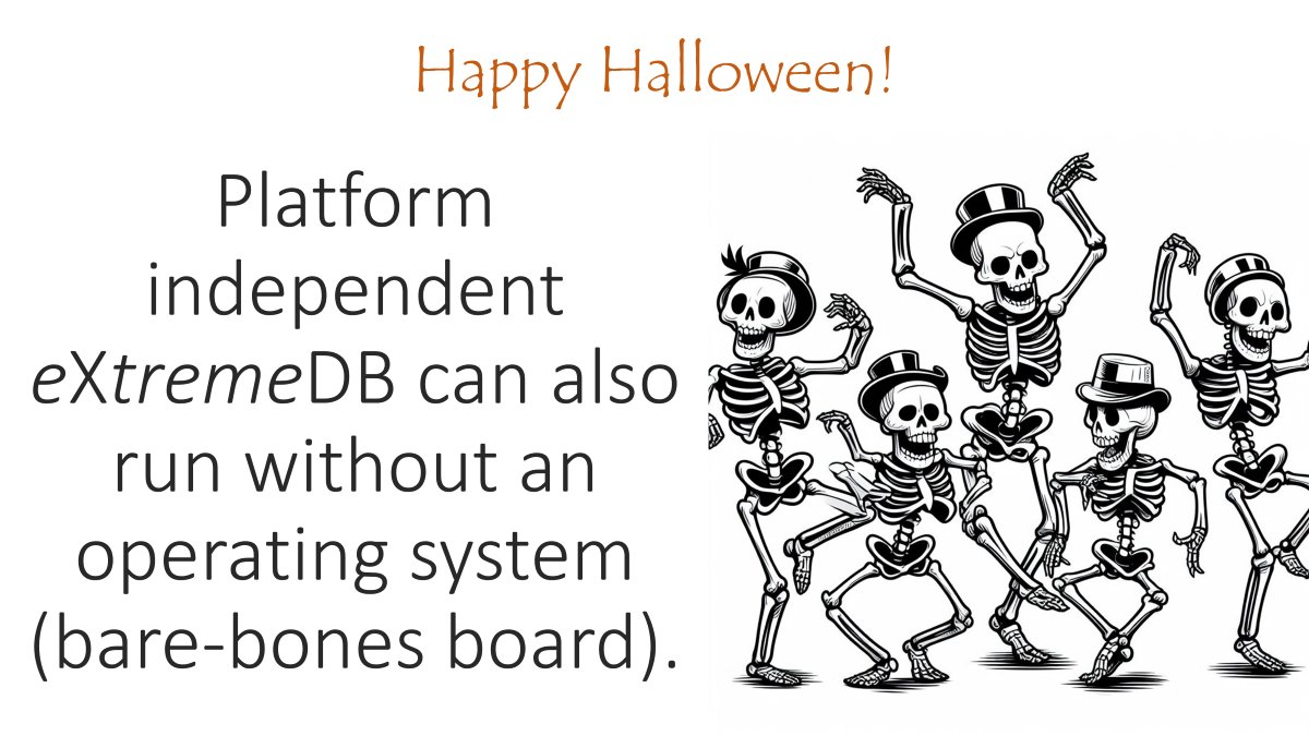 RealTimeDBMS's tweet image. The eXtremeDB platform independent database was created to be a powerful tool for the professional developer.
Learn more: bit.ly/3a33BXF
#dbms #embeddeddatabase #eXtremeDB #embeddedsystems