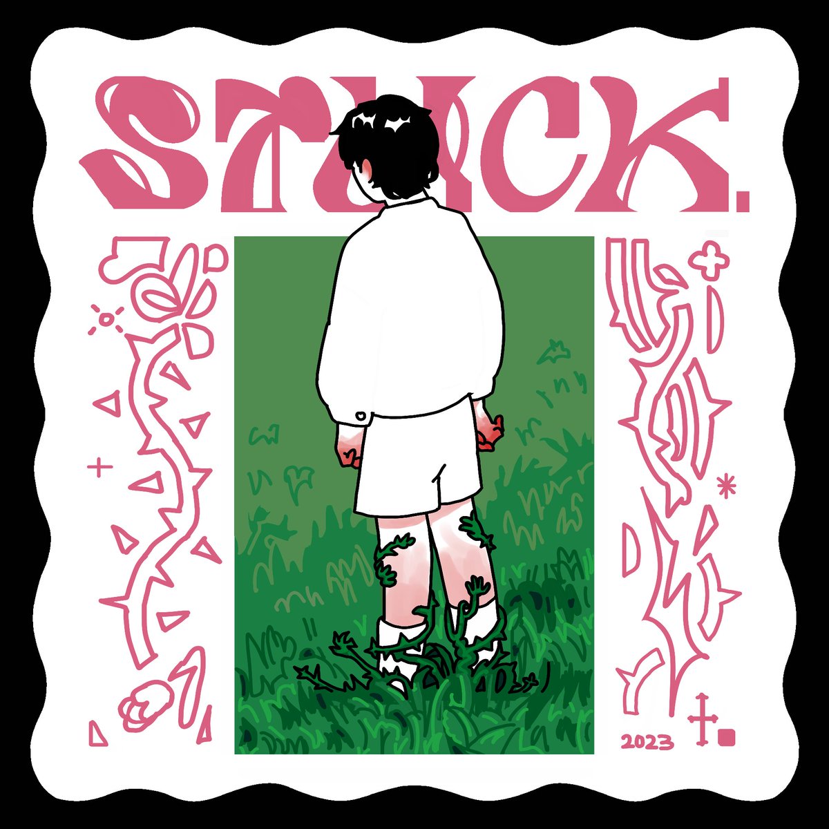 stuck.