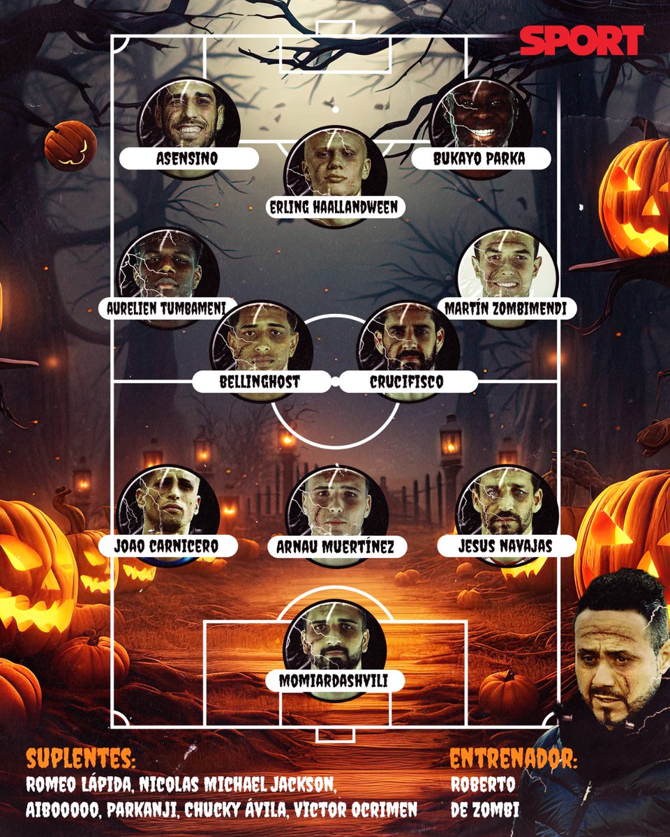 sport's tweet photo. 🎃Hoy es la noche más terrorífica del año y os traemos...

👻¡𝐔𝐍 𝐄𝐐𝐔𝐈𝐏𝐎 𝐃𝐄 𝐌𝐈𝐄𝐃𝐎!🧟‍♂️ https://t.co/Eq1zu8yH89