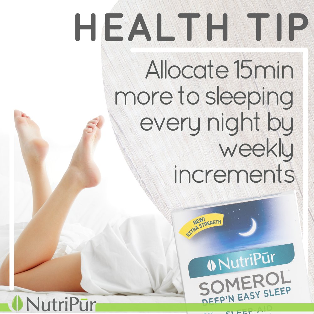 HEALTH TIPS: Allocate 15 min more to sleeping every night by weekly increments. #sleep #byebyeinsomnia #sleepeasy #deepsleep #sleepdeprived #nosleepnotime 
bit.ly/2oDL00B