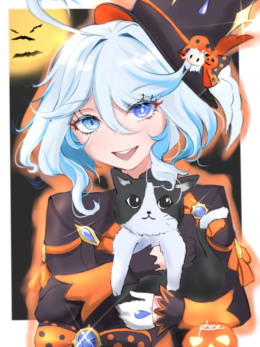 phon1e's tweet photo. 👻 Happy Halloween 2023 👻
#GenshinImpact #furina #NEUVILLETTE #原神 https://t.co/uZp40kDRs0
