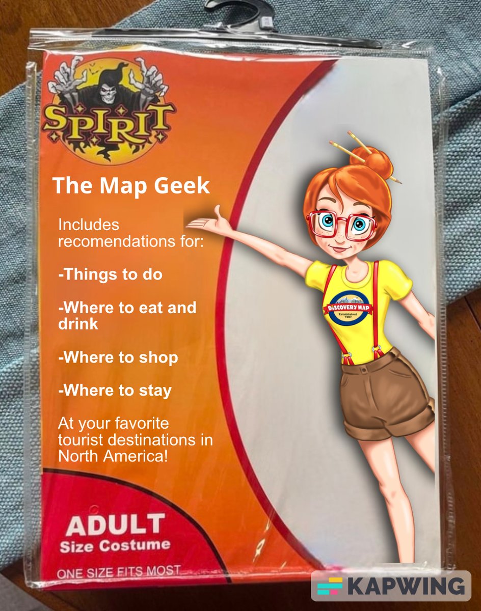 DiscoveryMap's tweet image. Happy Halloween from Discovery Map®!

Whether you're looking for haunted house tours, corn mazes, local pubs, or just somewhere to buy candy, our maps are your trusty companions.

Enjoy the spooky season and if you need a last minute costume idea....🗺️🤓