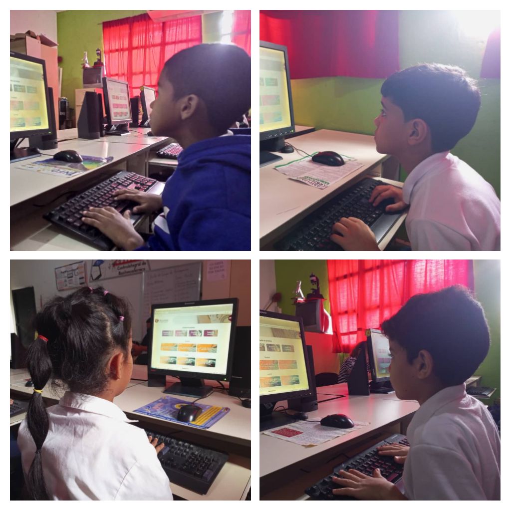 #SomosFundabit #31Oct Nuestros niñas y niños del 3er Grado Sección "D" del G.E. "Francisco Salias" del Municipio Pedro Zaraza, realizan la Prueba Piloto Digital por la Calidad Educativa.