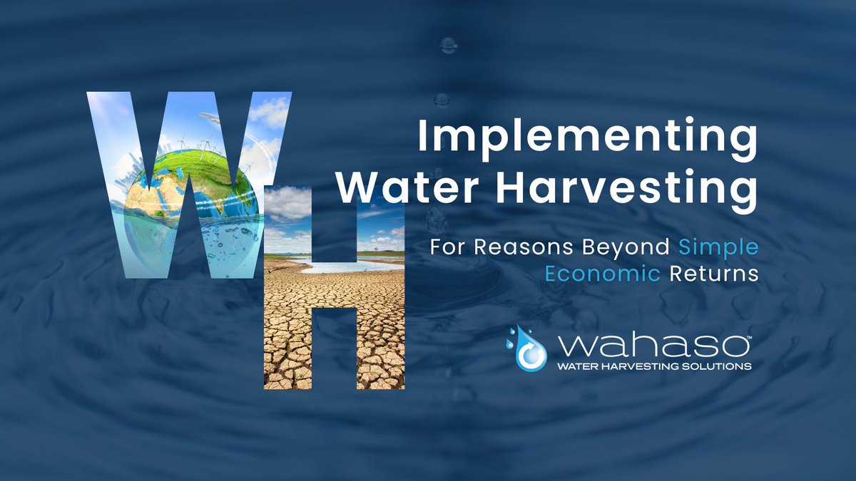 Implementing Water Harvesting For Reasons Beyond Simple Economic Returns. Read the full article here: wahaso.com/blog/implement…

#waterconservation #waterharvesting #wahaso