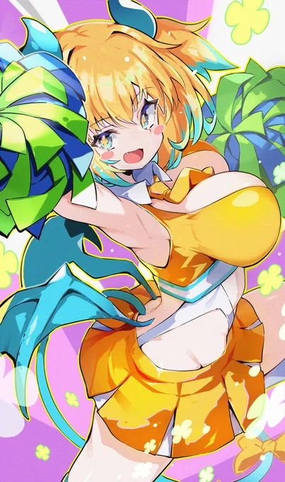 チアパイにゃんです。お納めください #ボンバーガール