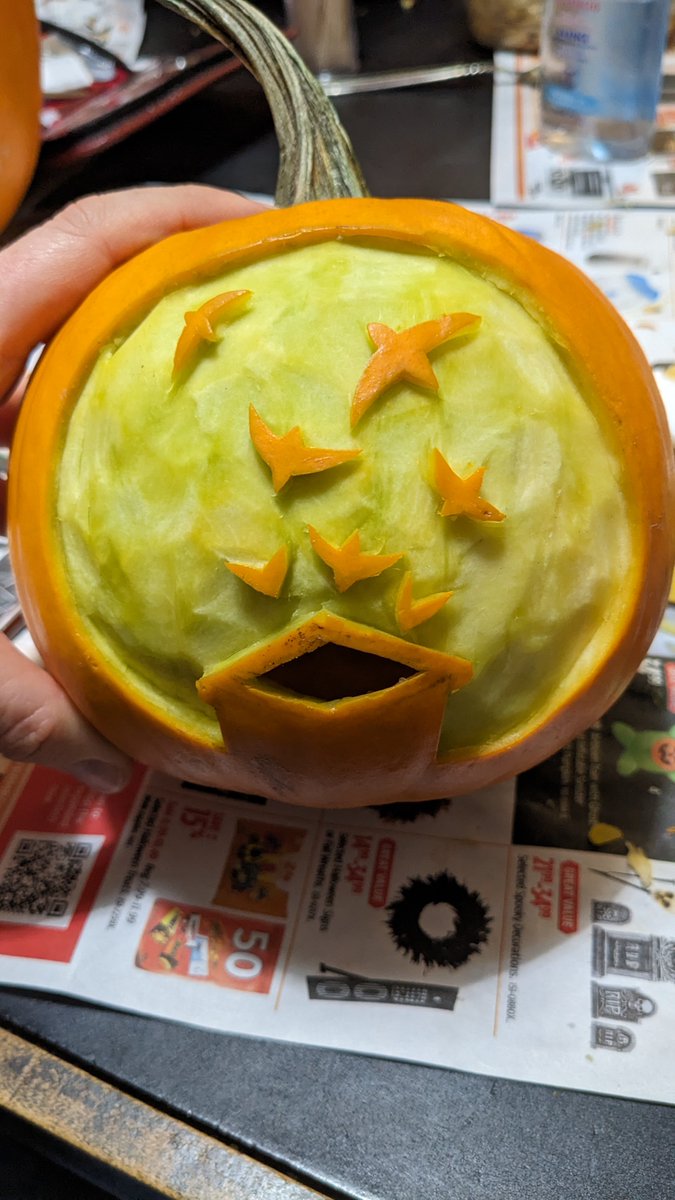 Mar_Swifts's tweet photo. Earlier this month, the Birds Canada Atlantic team got together and carved pumpkins. We had Common Nighthawk, Bank Swallow, and Chimney Swifts, so it's safe to say that aerial insectivores stole the show! Show us your bird-y carvings, costumes, and décor! Happy Halloween! https://t.co/hU9pRRVkud