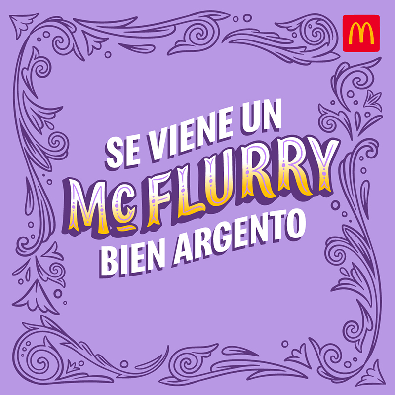 McDonalds_Ar's tweet photo. 👀Prepárense porque está llegando un McFlurry muy, pero muy argentino🇦🇷 que no lo vas a poder creer😉. Posta que cuando cucharees vas a querer gritar ¡Qué lindo ser argentino! 🇦🇷