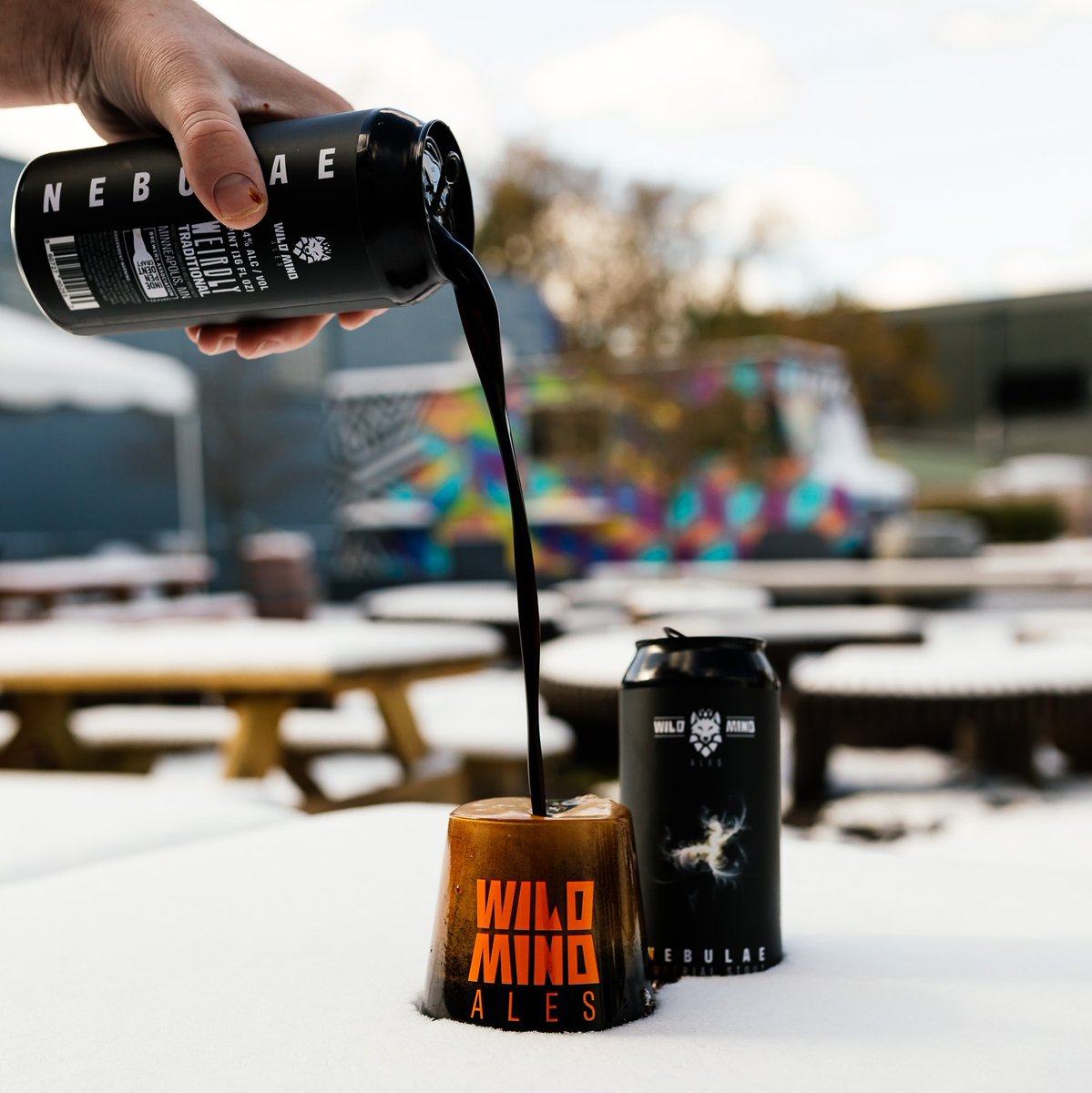 WildMindAles's tweet photo. Is this the most snow we've ever seen in Minnesota on Halloween? ⁠
⁠
No amount of snow can dampen our spirits. Come on down to Wild Mind Ales and warm up with a pour of our Imperial Stout. 
⁠
Cheers to a spooky, and snowy, Halloween! https://t.co/q4rG5uZftU