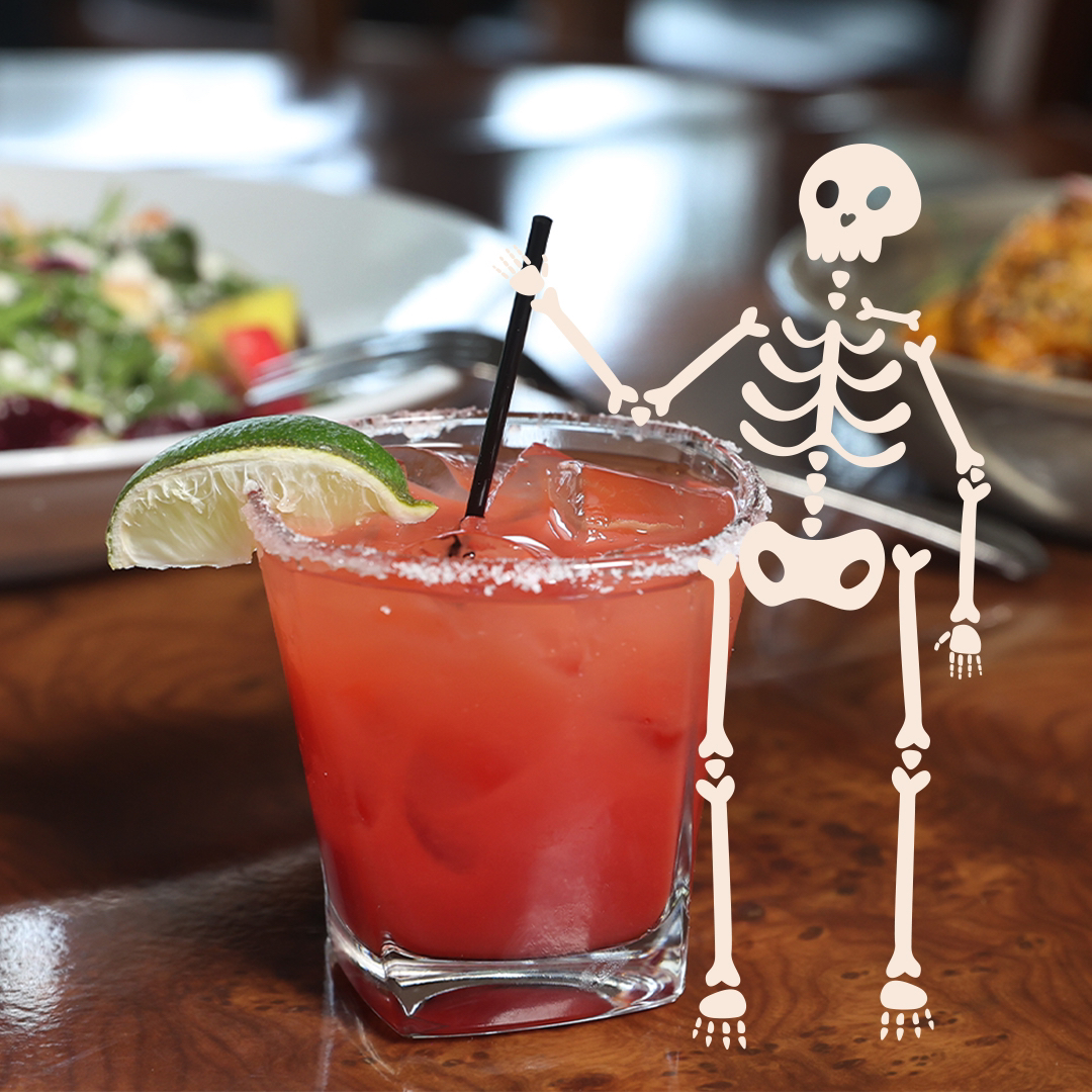 Raise your glass to a haunted happy hour! 💀🥃 Happy Halloween!