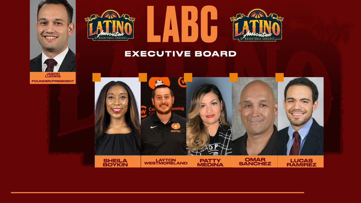 LABCBasketball's tweet photo. Make sure you connect and meet our Executive Board! 

Founder/President @jasonludwig  

@coachpmedina 
@CoachOSanchez 
@coach_dub_cwc 
@_CoachShe 
@CoachLRamirez https://t.co/NUgo0nJ5gY