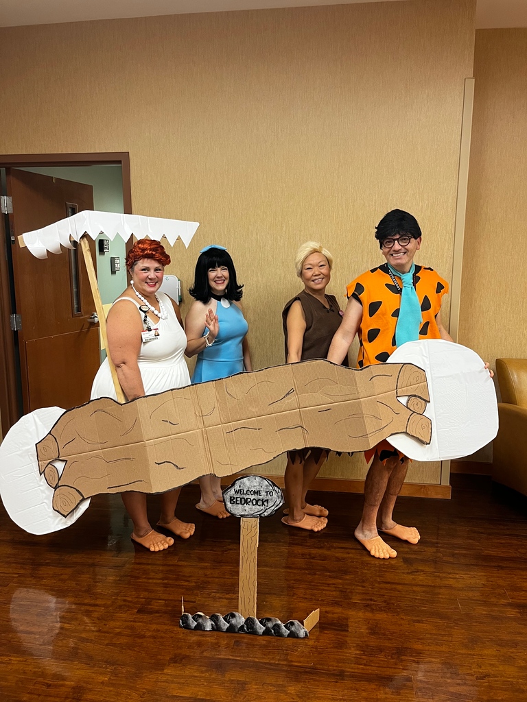 UofLPMR's tweet photo. Wishing everyone a happy #Halloween from one of our finest PM&amp;R teams on this side of Bedrock! Yabba Dabba Doo!
#PMR #UofLPMR #Rehab @c_castillomd @UofLHealth @UofL https://t.co/pInTOXMJgb