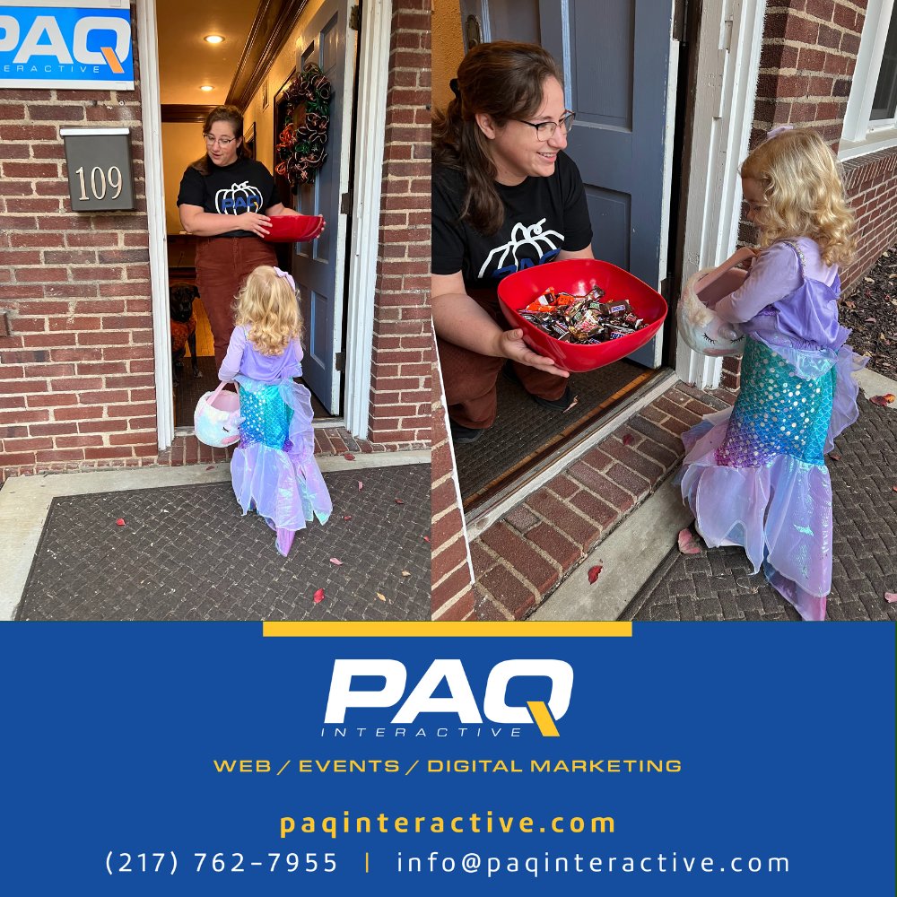 paqinteractive's tweet photo. Happy Halloween from PAQ Interactive, Inc!
Thank you to everyone who stopped by PAQ for Monticello Safe Trick or Treat last week.  We loved seeing all of your creative costumes!
Wishing everyone a fun and safe Halloween Day 🎃
#PAQInteractive #PAQ #happyhalloween # #halloween https://t.co/OeaaPfcYTB