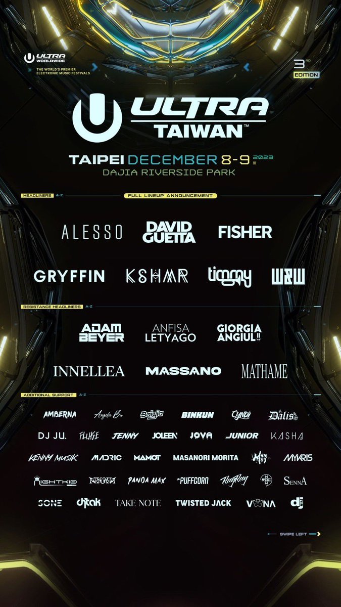 Electronic_Root's tweet photo. 🇹🇼 #Taiwan #Taiwán #Taïwan #Тайвань #台湾 #ताइवान #تايوان #台湾 .

#UltraTaiwan
#UltraMusicFestival
#Ultra 
#UMF https://t.co/qYbH3nMfhR