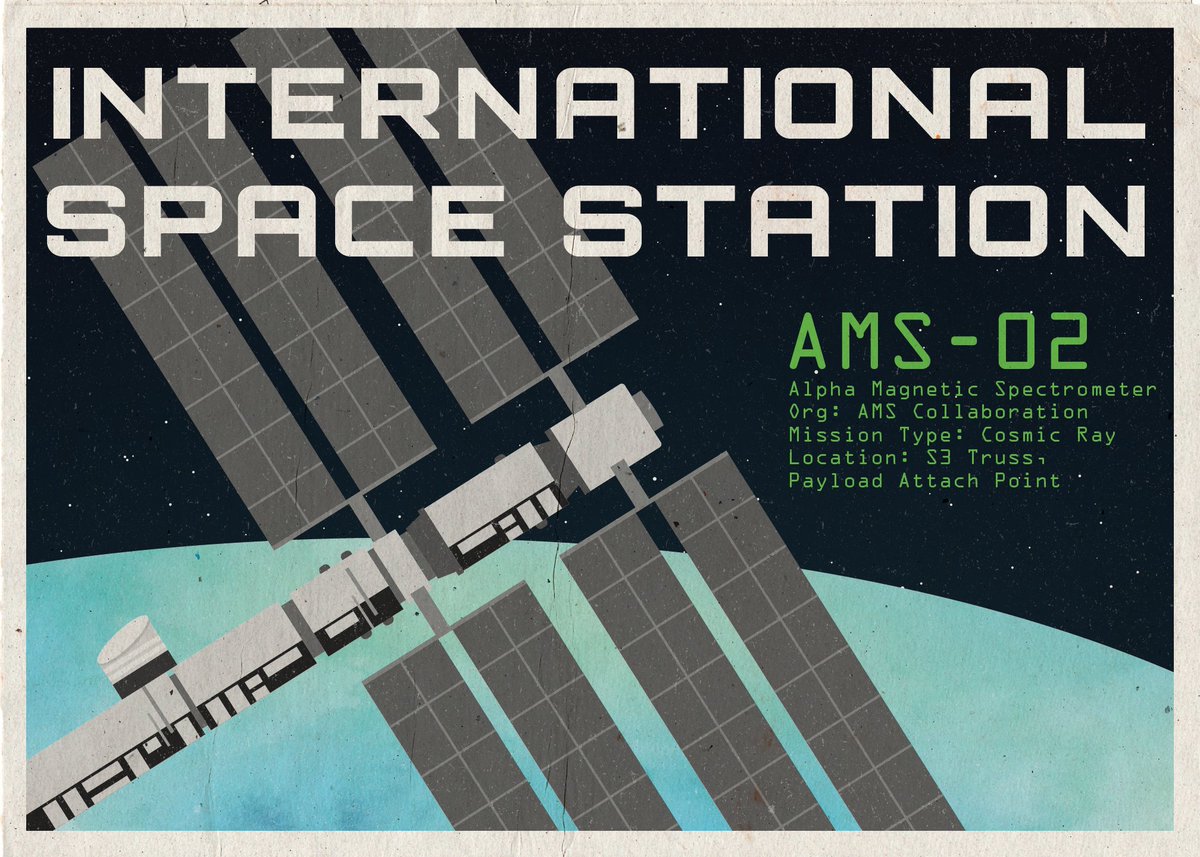 The Alpha Magnetic Spectrometer on @ISS_Research puts the 'astro' in astrophysics! Using the data it collects on cosmic rays and particles, we hope to gain more insight into the nature of dark matter. Find out more about @Energy's work on #DarkMatterDay: energy.gov/podcasts/direc…