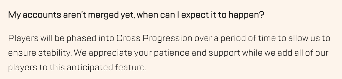 PlayApex's tweet photo. @MGBAD_ Hey there! As a reminder, it will be rolling out to players over a period of time. You can read more info here: https://t.co/7j0WJDNcwX https://t.co/b4qjMwtdlI