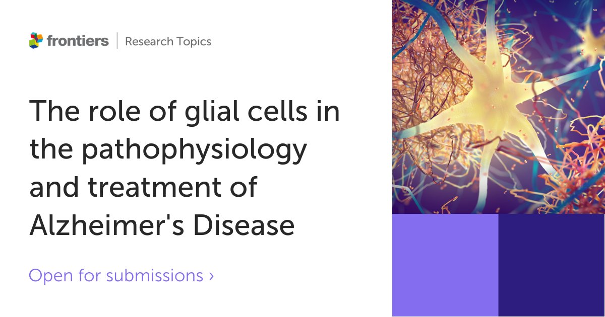 🚨It is emerging that glial cells dysfunction in Alzheimer's Disease leads to inflammation, reduced neuroprotection, impaired protein clearance, and synaptic issues so it's time to rethink our approach!🧠

Get involved and make your contribution today!
▶️ fro.ntiers.in/55655