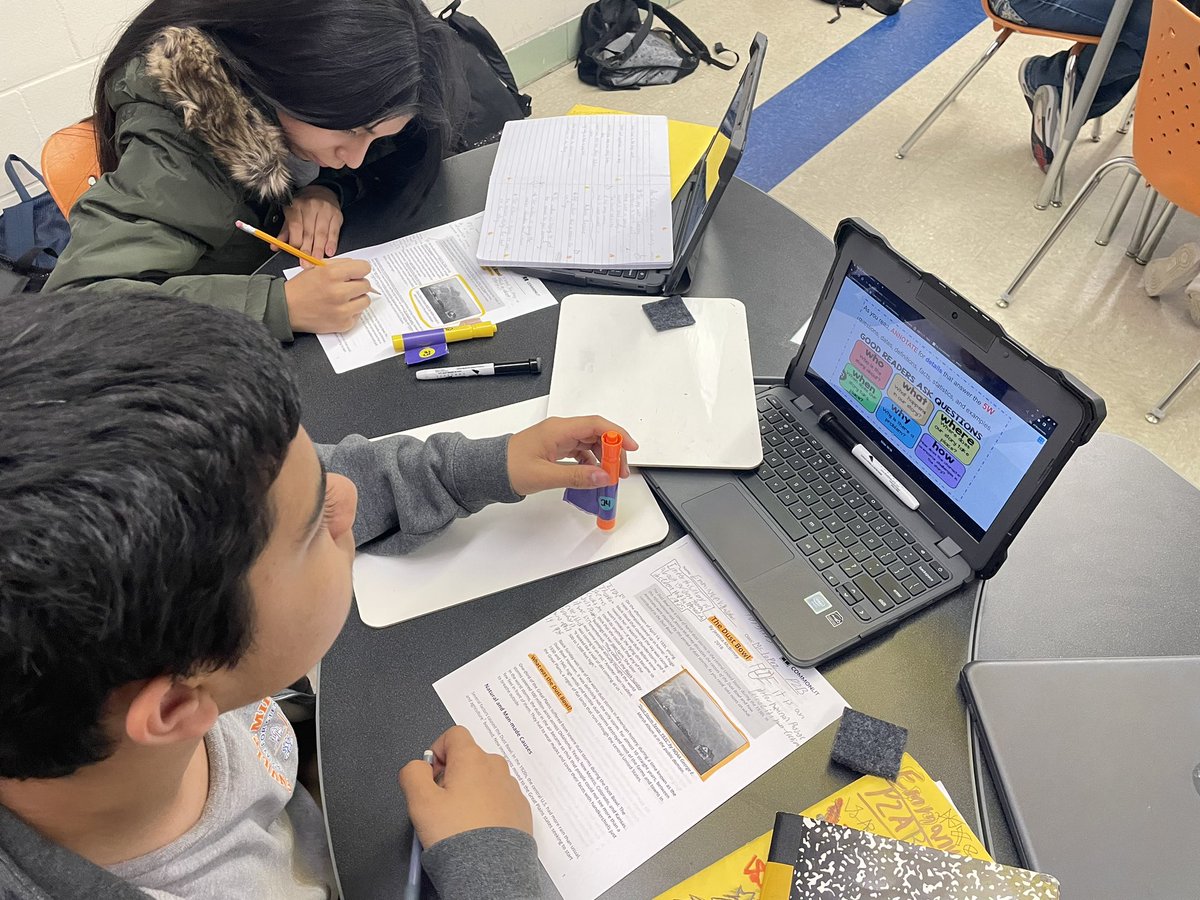 GalindoKgalindo's tweet photo. @Fonville_MS  7th grade Teachers and Students are reading, annotating, adjusting instruction, and learning!! #wearefonville #annotating #literacy #falconslearning https://t.co/Ak4zMkeQGr