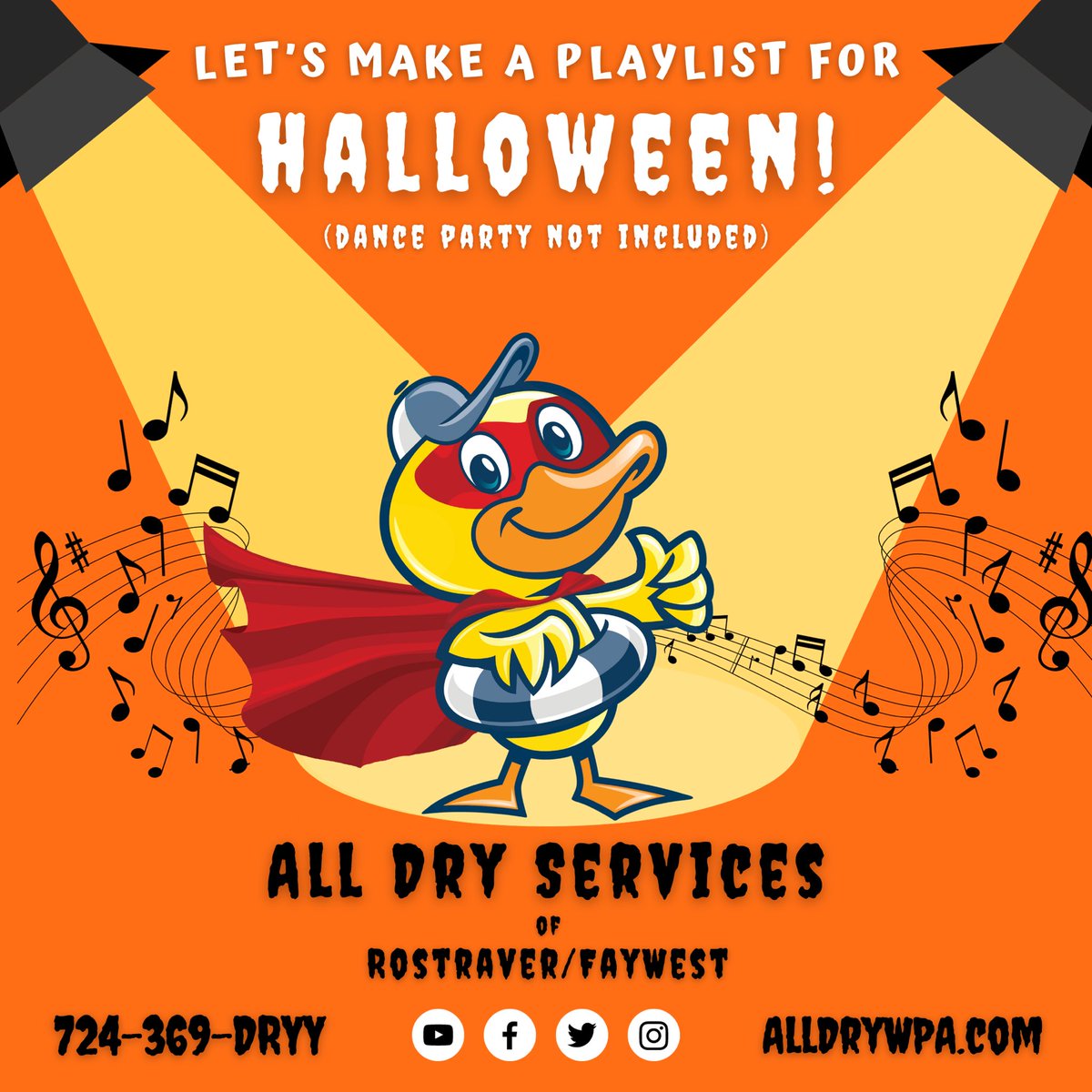 Wanna start the festivities early today? Drop a title or link below with your favorite spooky season tunes! 🎃👻😎

#TeamPuddles #DUCKSTRONG #westmorelandcounty #MonValley #fayettecounty #Halloween #halloween2023 #candycorn #playlist #halloweenplaylist #MusicLovers #favoritesong