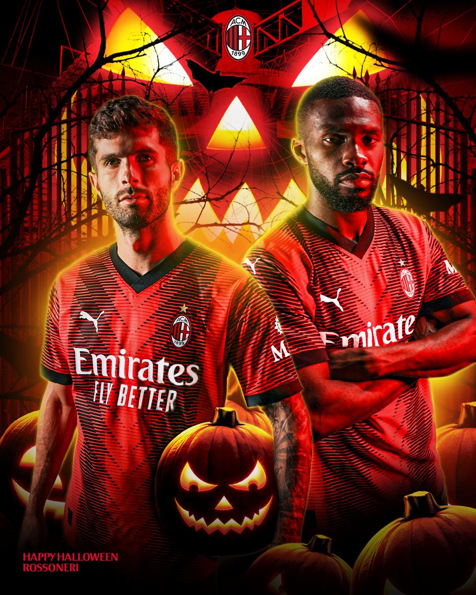 Tonight let the Rossonero devil run wild 🎃😈 #SempreMilan, image size:960x1200