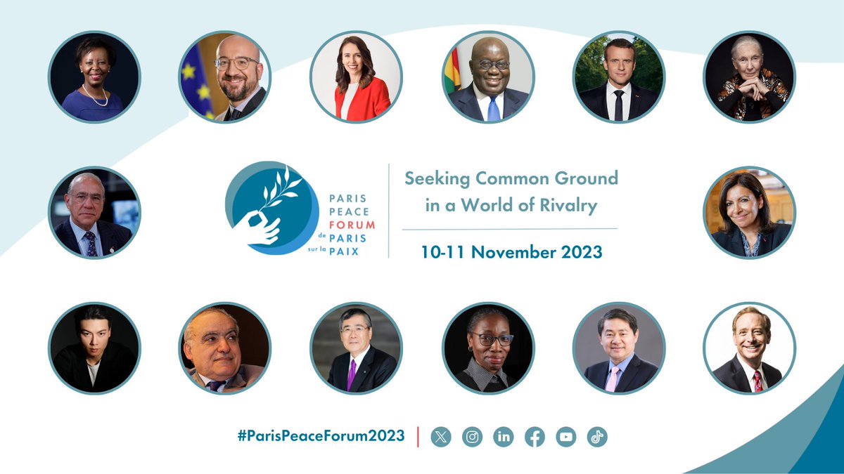 On 10-11 November, @PriyaBasu2017 will join @JaneGoodallInst, @EmmanuelMacron, @NAkufoAddo, & many other global governance actors at the #ParisPeaceForum2023 🤝📷

Looking forward for what's to come @ParisPeaceForum!

📷bit.ly/46Juaxd  |  #SolutionsForPeace