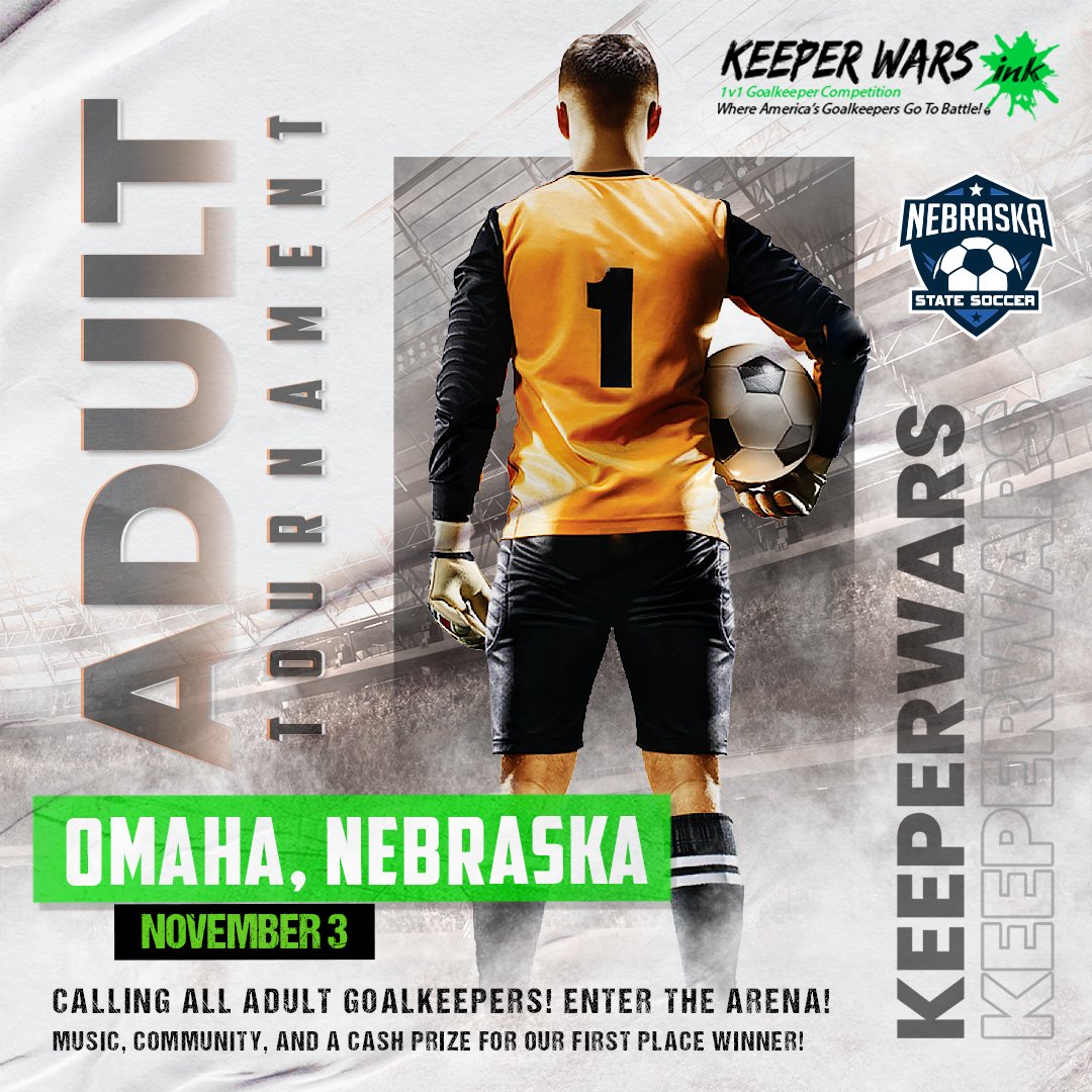 🚨Last Call🚨

Nebraska goalkeepers, we are at the endgame now. Schedules will be posted by Thursday. This is the last chance to register; click the link below and reserve your spot today! 🧤

keeperwarsink.com/nebraska-novem…

#keeperwarsink
