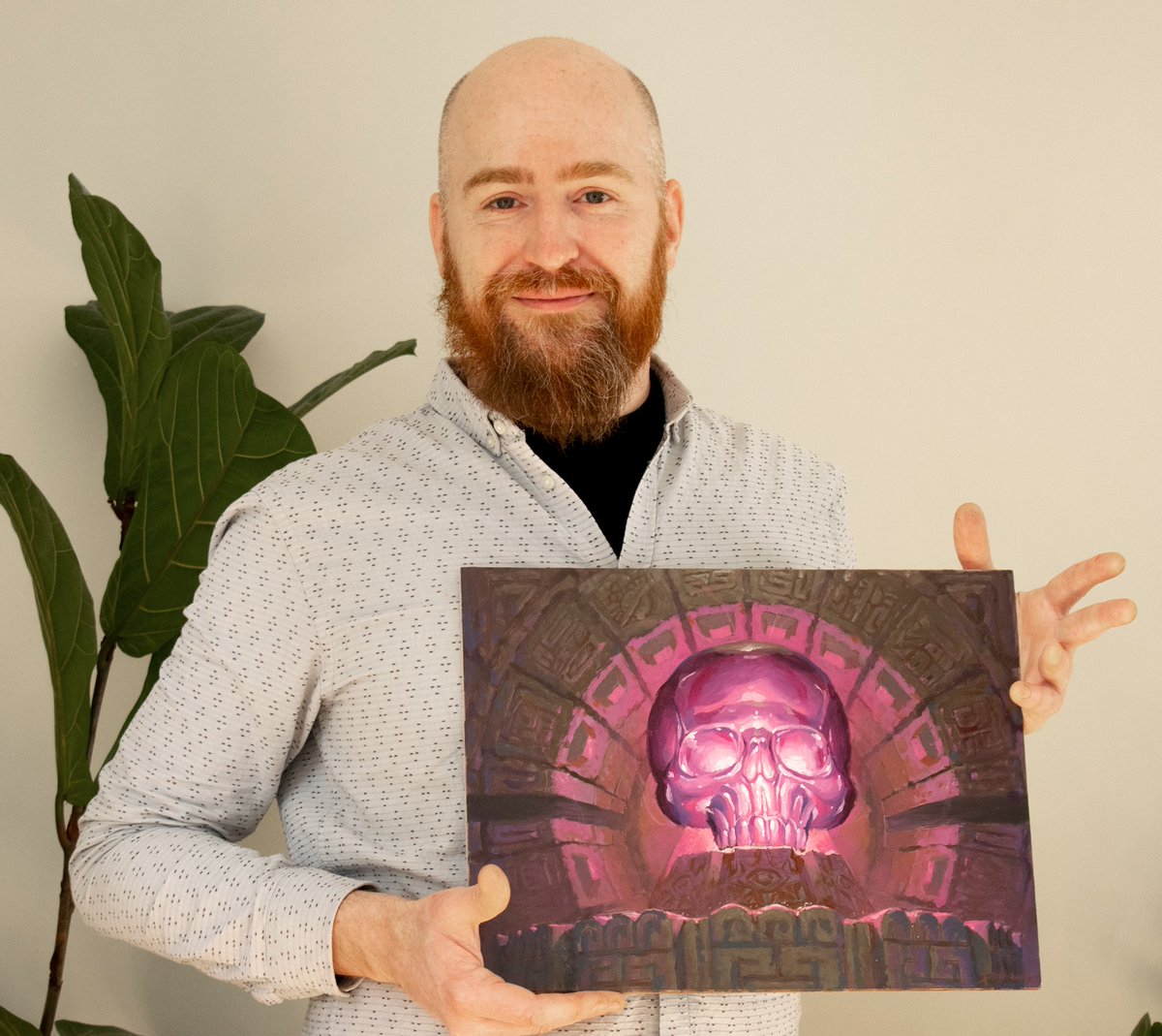 Vault of Dread by <a href="/DavidAudenNash/">David Auden Nash</a> 
The original art is off to auction at <a href="/themtgartmarket/">The MTG Art Market</a> 

Ends Sunday. 

link in next tweet