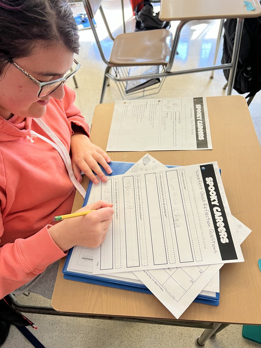 Having some Halloween fun by reading about Spooky Careers! #transition #vocational