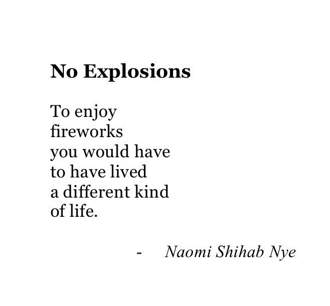 sallyhayd's tweet photo. Think about this poem as I read news from Gaza while listening to the sound of Hallowe’en fireworks starting up across Dublin. https://t.co/rq5Hekl6eJ