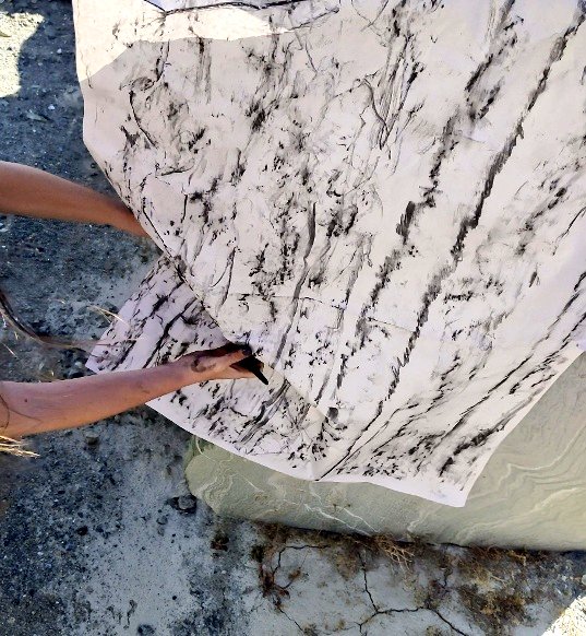 Sousourel's tweet photo. Body, space and research folds during Marmairo project at the Tinian marble quarries last summer. Stills from research paper presented at the London Design Festival in September. More to come... https://t.co/0fJqEfbZxw