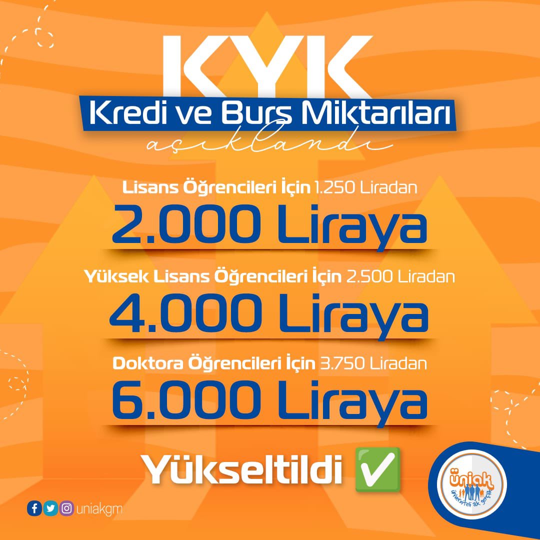 Hey Gençler 👋🏻

Cumhurbaşkanımız <a href="/RTErdogan/">Recep Tayyip Erdoğan</a> ‘dan yeni müjdeler var 📣😎🥳

Tüm öğrencilerimize hayırlı olsun 🙏🏻☺️

<a href="/eyupkadirinan/">Eyyüp Kadir İnan</a> 
<a href="/mucahidsuleyman/">Mücahid Süleyman Daldallı</a>