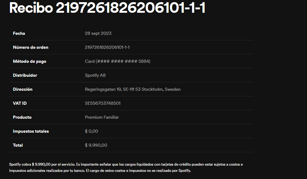 endemoniadisima's tweet photo. @Spotify el recibo dice $9990.- pero me descuentan en la TC $17382.60.-

como puede ser???? https://t.co/QVkXwv2Bup