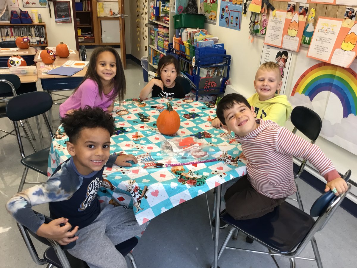 ENLFAIRFIELD's tweet photo. We learned about some emotions this week and my students were surprised to learn that we would be carving a pumpkin! Their reactions were priceless. #ENLFFE #FallLessons #HandsonLearning https://t.co/qeZWfbkr6V