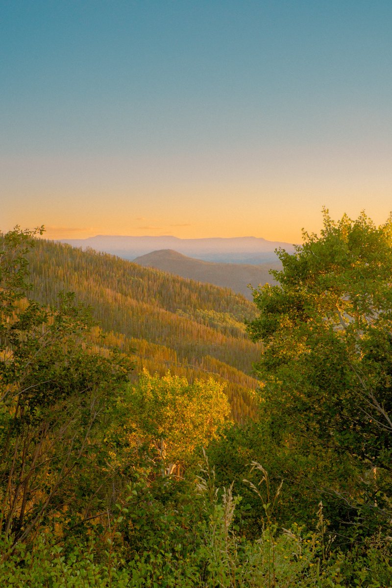 Sunset over the pass