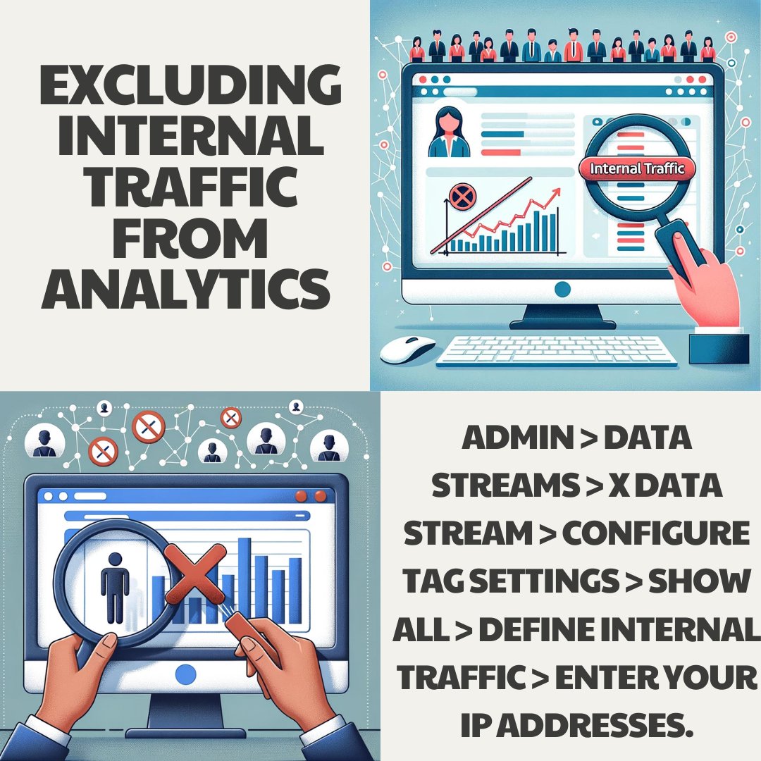 triforceinc's tweet photo. Keep your analytics pure! Filter out internal traffic and stay focused on the audience that truly matters. #DataPurity #AnalyticsFiltering
Click here for more Details: https://t.co/2P6wfxTwvF
#education #marketing #smallbusiness #jobvacancy #idealpersonnel #eventplanning https://t.co/VlL1ImmJWK