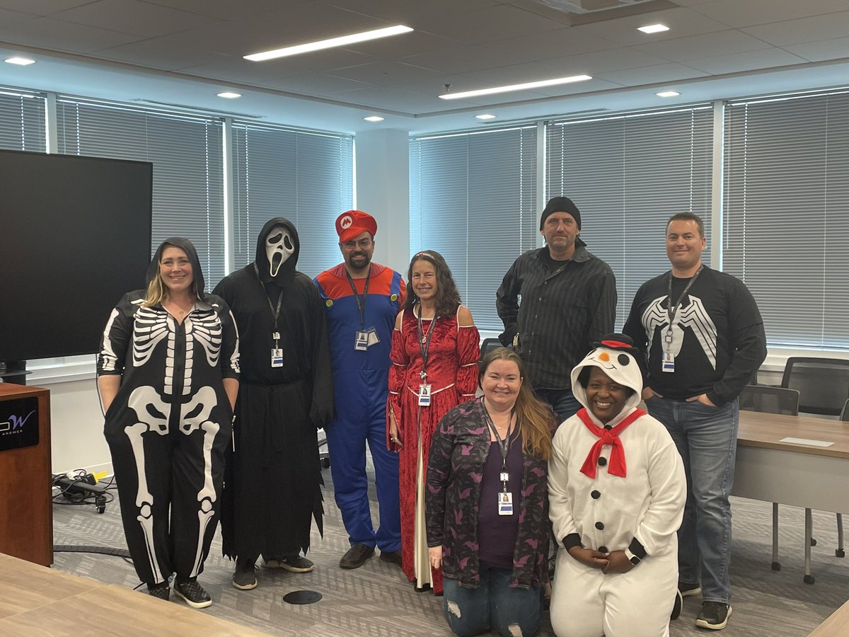Group_W_Inc's tweet photo. It’s all fun and #wargames at @Group_W_Inc on #Halloween ! Congratulations to employee-owner George for winning the first annual chili cook-off! https://t.co/7EMuHUfuCI