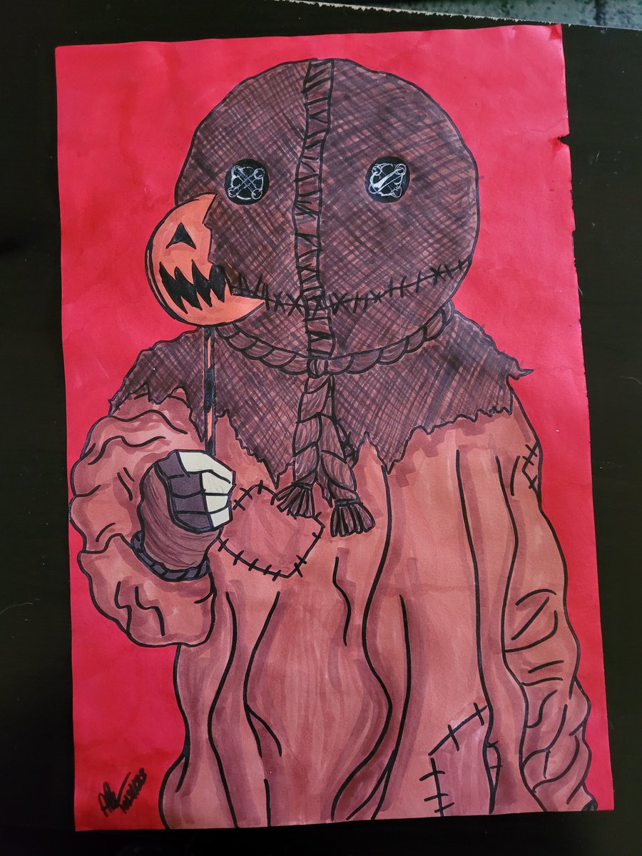 Ashley99169640's tweet photo. Sam from Trick r treat 🧡🧡🧡
#trickrtreat #samtrickrtreat #horrorslasher #ArtistOnTwitter #drawing https://t.co/cvOgqcAqlq