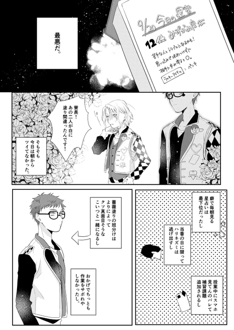 rkgk
Roses painted red.(1/2)
入学当初全然仲良くなかった♣と♦が友達になる話。

⚠プラチナ♣パソストネタバレ有 
