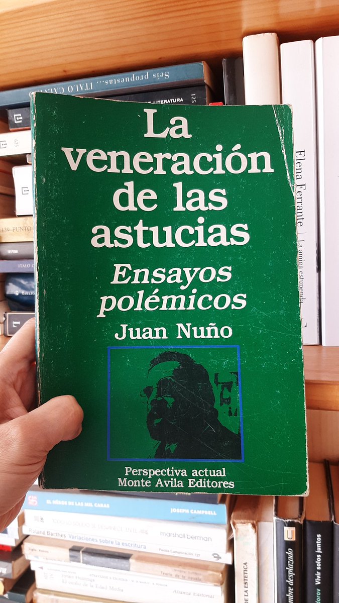 Tengo una hora riéndome con estos ensayos de Juan Nuño. Qué inteligencia tan afilada, libre y profunda. Cuánta falta hace este tipo de pensamiento en estos días en que impera lo que el mismo Nuño denominaba el 'fast thought'.