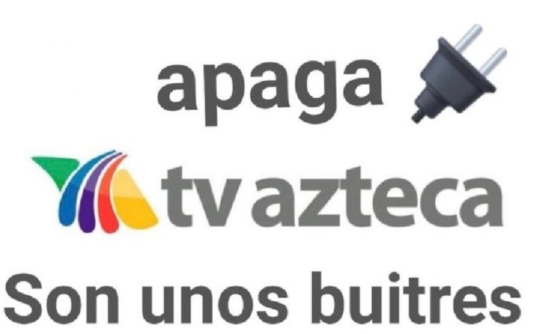 catrina_nortena's tweet photo. #ApagaTvAzteca 
Suscribo al 100%...👊 https://t.co/75jxbMmAT8