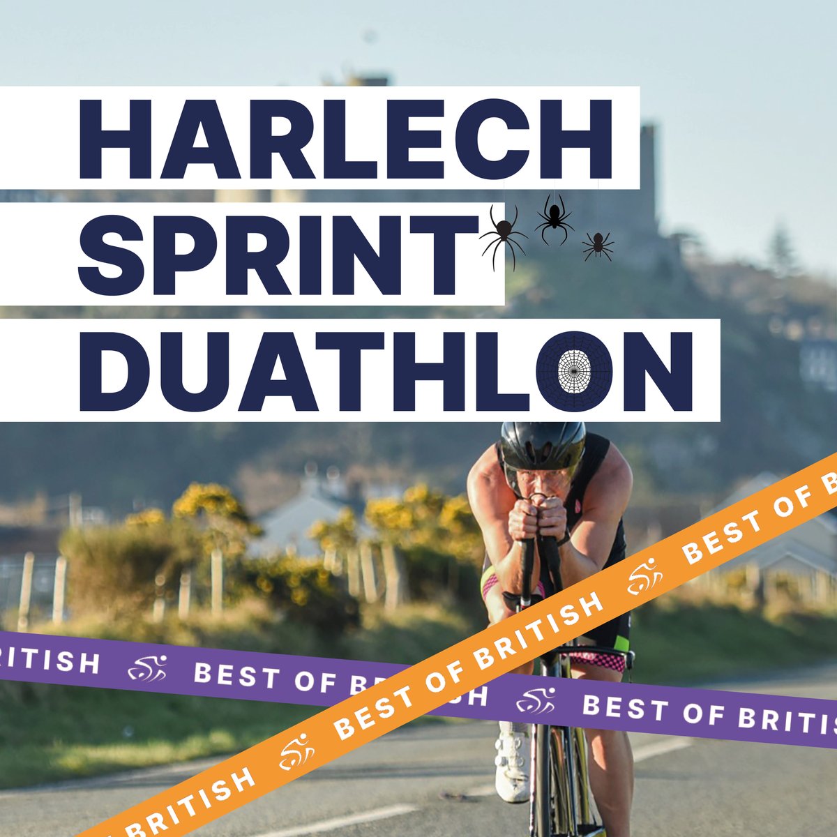 No tricks, just treats 🎃 The third stop on our #BestofBritish campaign: Harlech, Wales 🏴󠁧󠁢󠁷󠁬󠁳󠁿 Located in beautiful Snowdonia, Harlech delivers on its stunning natural beauty, and what better way to explore it than the Harlech Sprint Duathlon? Enter now ➡️ brnw.ch/21wE1FC