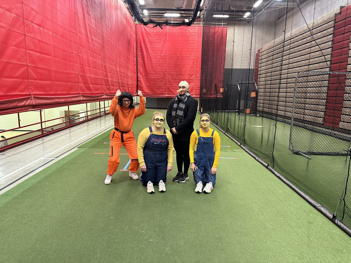 UMSLSoftball's tweet photo. Team Halloween 🎃👻 with the theme of “Netflix” who did it best: Movie genres, Minions, Grown Ups, or Shrek? https://t.co/rTAWWj85nz